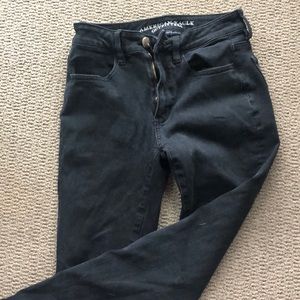 Black American Eagle Skinny Jeans